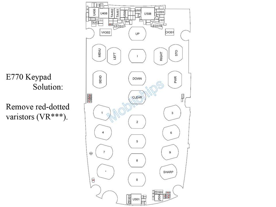 v3i mic solution. samsung e770 keypad solution