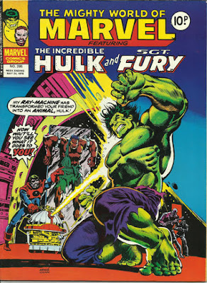 Mighty World of marvel #295, the Hulk vs Captain Barracuda