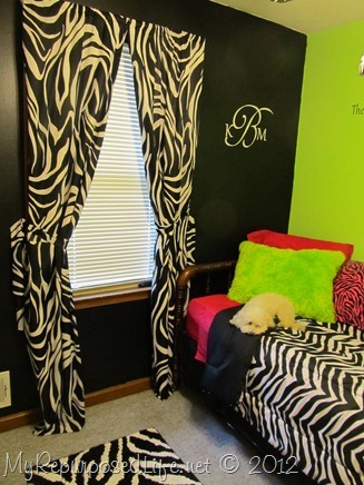 Teen Bedroom Zebra Print {CAMEO July Promotion