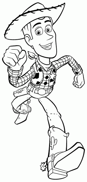 Top 10 coloring pages | Woody Toy Story Printable Coloring Pages