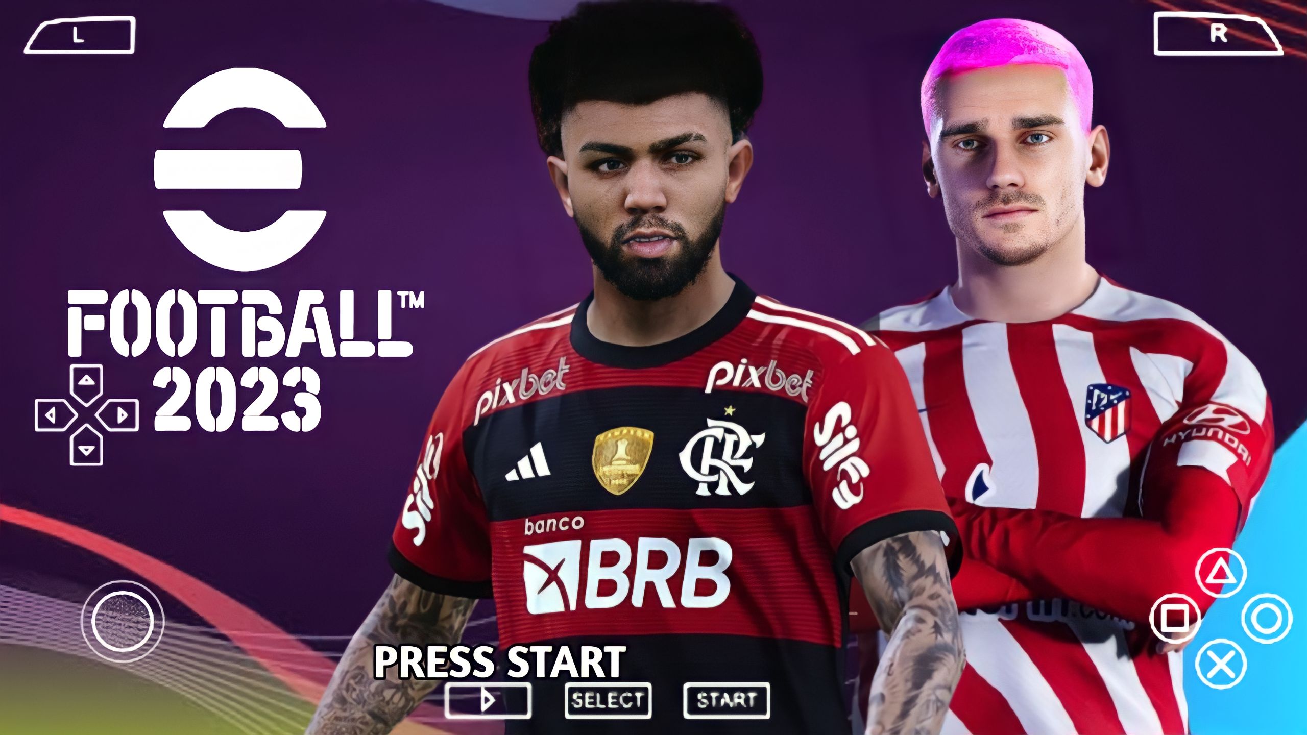 EFOOTBALL PES 2023 PPSSPP ANDROID BRASILEIRÃO e EUROPEUS NOVAS FACES CLUBES  ATUALIZADOS + KITS 23/24 