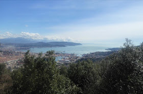 panorama sulla spezia dal sentiero 523