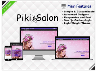 Piki Salon - Modelo de Portfólio e Blogger Responsivo