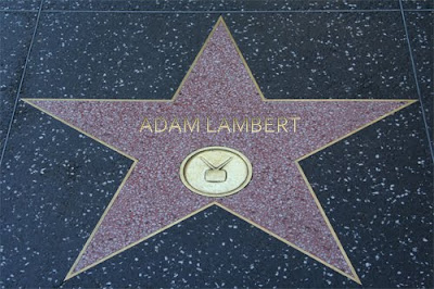 Stars Walk Fame on Photo Of Adam Lambert S Star On The Hollywood Walk Of Fame In