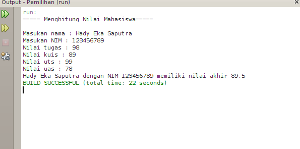 Program-Java-Menghitung-Nilai-Mahasiswa-One