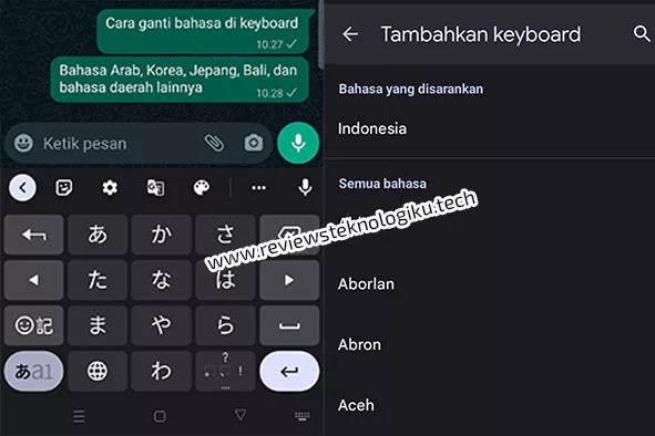 cara mengubah bahasa keyboard di hp oppo dan android