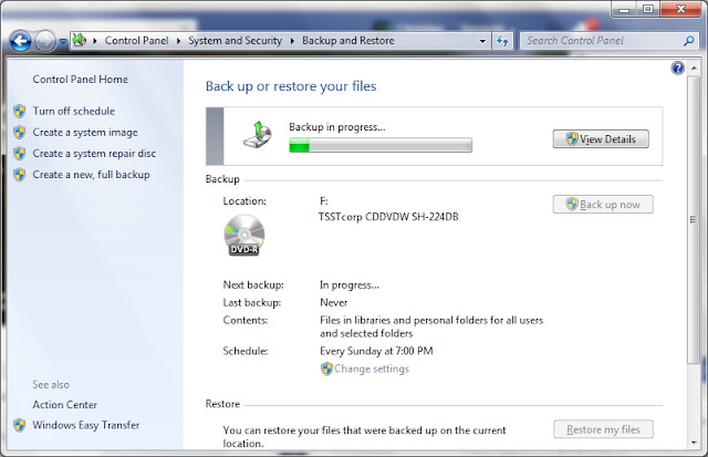 Cara Backup Windows 7