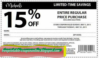 Free Printable Michaels Coupons