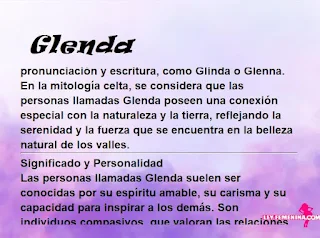 significado del nombre Glenda