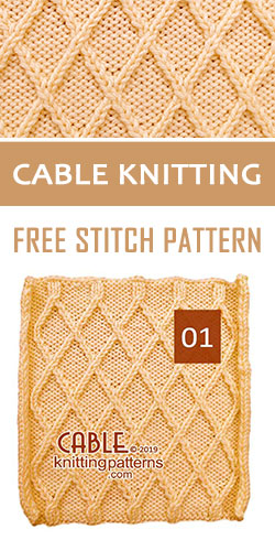 Cable #Knitting Free Stitch Pattern 01