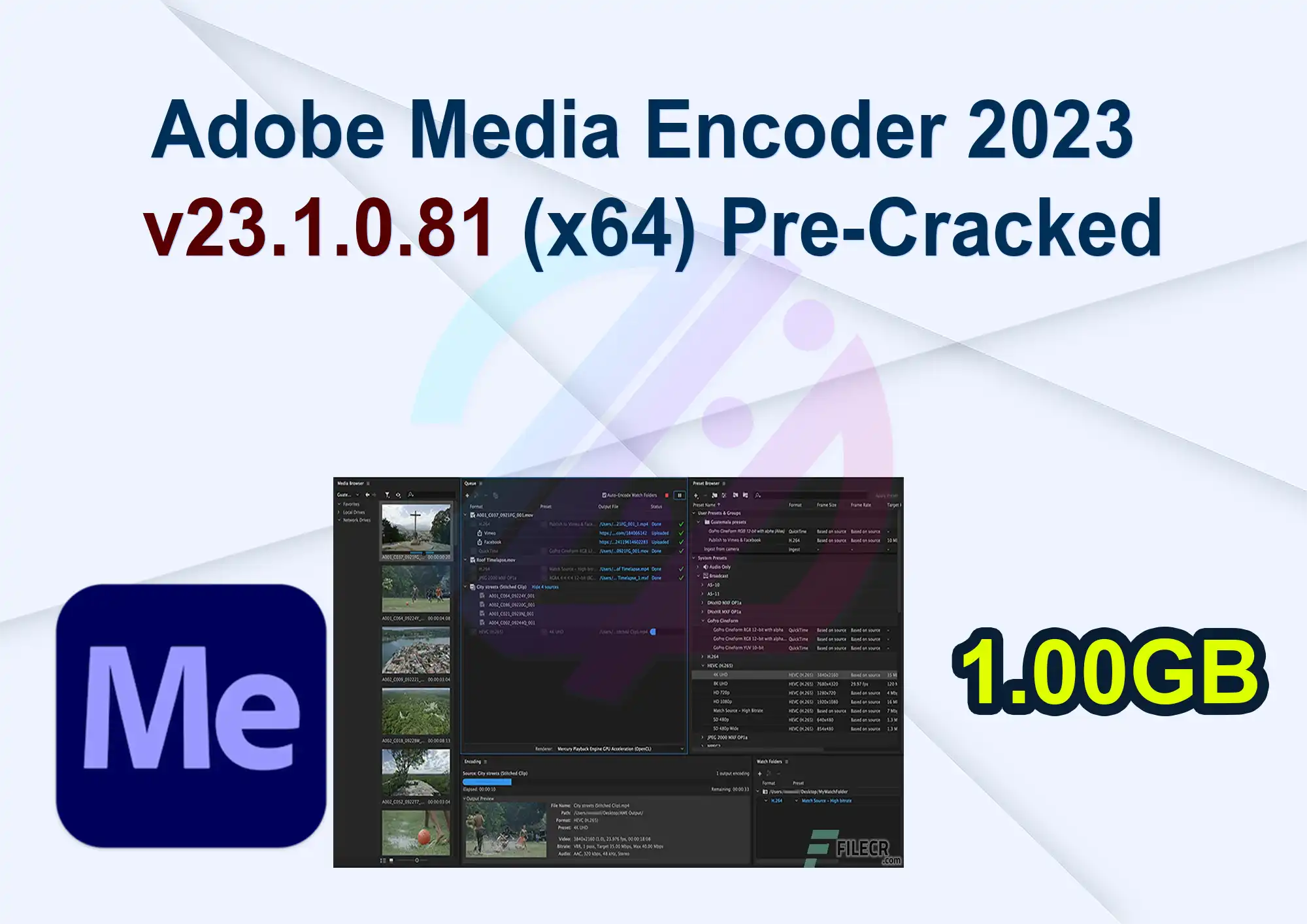 Adobe Media Encoder 2023 v23.1.0.81 (x64) Pre-Cracked