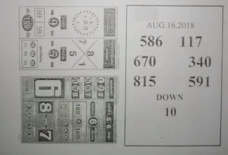 Thailand Lottery 2nd Paper For 01-09-2018