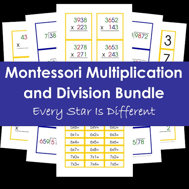 Montessori Multiplication and Division Bundle