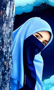 hide face muslim girl dp
