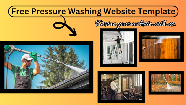 free pressure washing website template