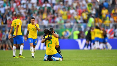 Benamkan Asa Meksiko, Brazil Lolos ke Delapan Besar Piala Dunia Rusia 2018