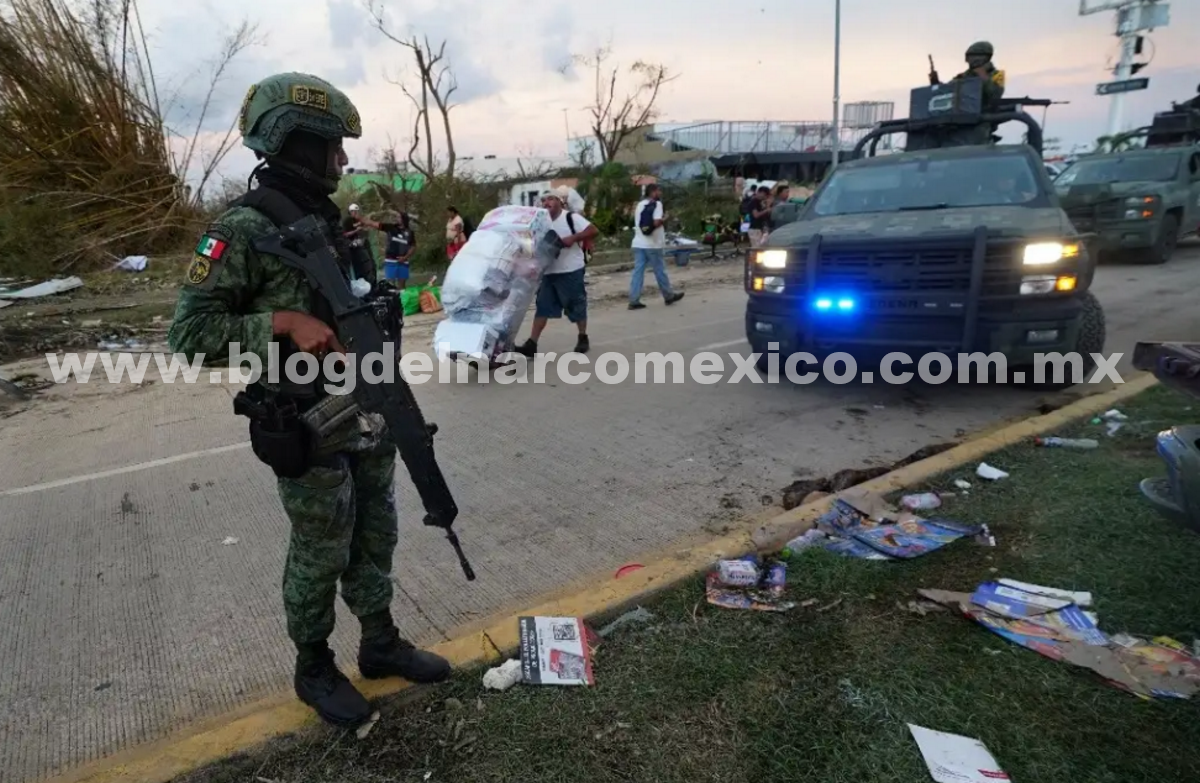 Antes de que Otis tocará tierra, los narcos se transformaron en corrientes rateros y ya saqueaban tiendas en Acapulco