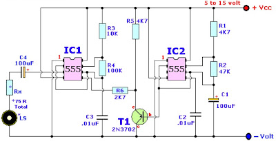 Wailing Alarm Siren circuit diagram