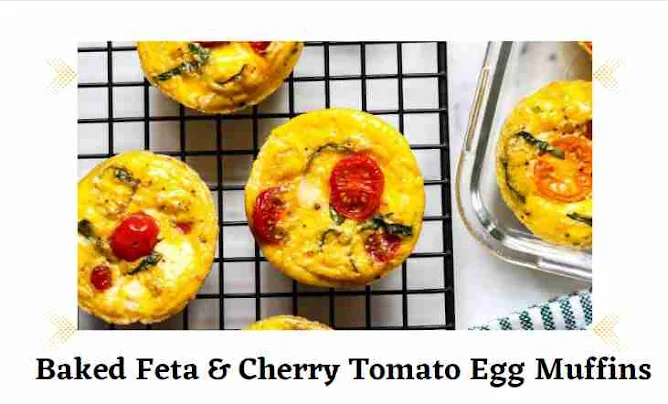 Baked egg muffins, tomato and feta muffins, easy egg muffin recipe, muffin cup breakfast