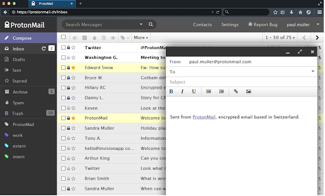 تطبيق ProtonMail خدمة الرسائل المشفرة الأكثر أمانا للأندرويد والآيفون