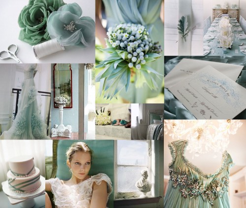 light blue wedding color combinations