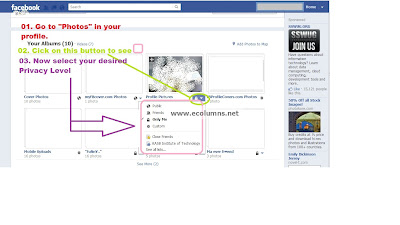 how to make facebook photos private