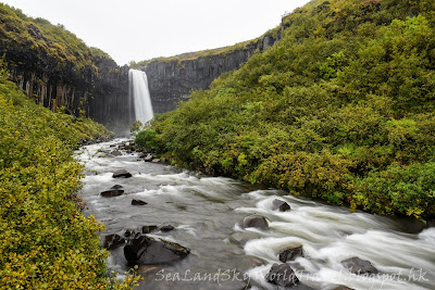 冰島, Iceland, Skáftafell, Svartifoss 瀑布