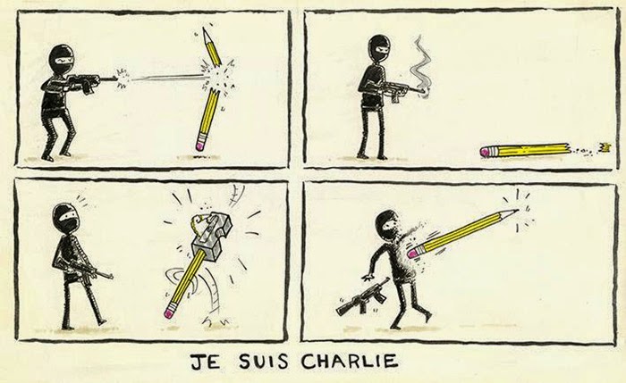 The Pen Is Mightier Than The Sword 28 Cartoonists Pay Tribute To The Victims Of The Charlie Hebdo Shooting - I am Charlie