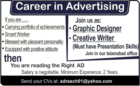 Jobs in advertising Company