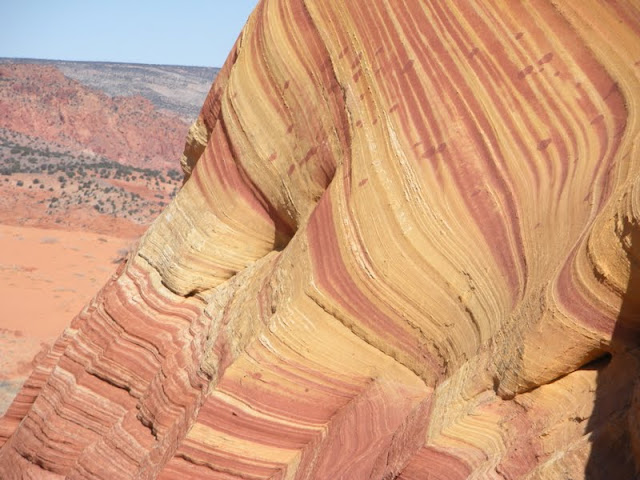 Layers of sandstone