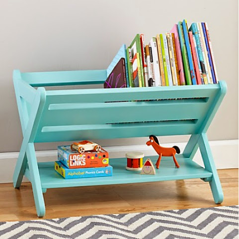 Book Case - Pinterest inspiration to make one from a wooden dish drainer