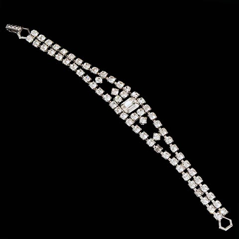 Vintage Clear Rhinestone Bracelet