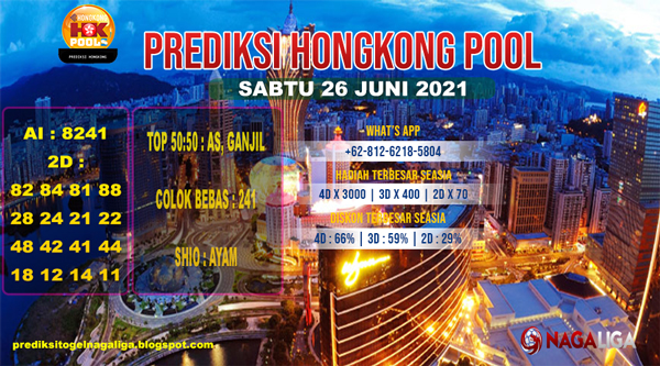 PREDIKSI HONGKONG   SABTU 26 JUNI 2021
