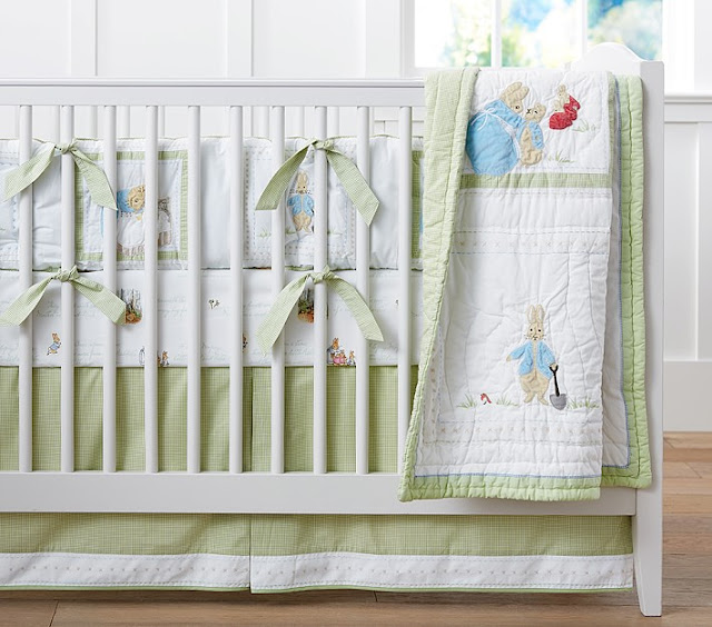 Pottery Barn Kids crib bedding