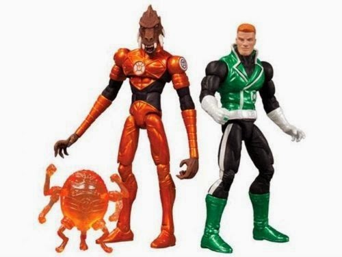  DC COMICS SUPER HEROES GUY GARDNER  &  LARFLEEZE ACTION FIGURE 2-PACK CONVENTION EXCLUSIVE