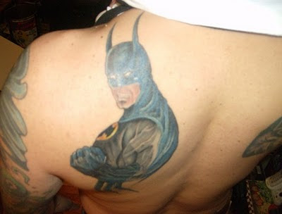 Batman Tattoos in back Batman Tattoos in back