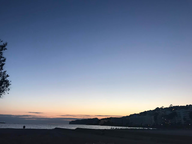 sunset at the beach in santa ponsa majorca