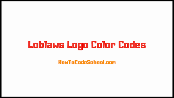 Loblaws Logo Color Codes