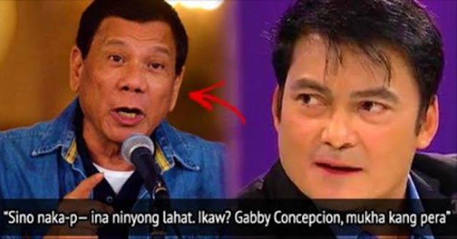 Mukha Kang Pera Gabby Concepcion, Pu***g ina ka, Pres. Duterte Galit Na Galit Sa ABS CBN at Kay Gabby Conception?