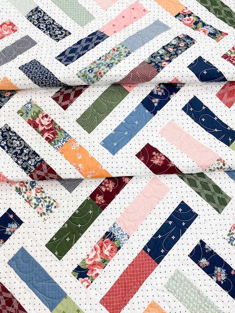 Wayward quilt in Sunnyside fabrics by Camille Roskelley for Moda Fabrics