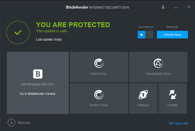 Bitdefender Internet Security 2016