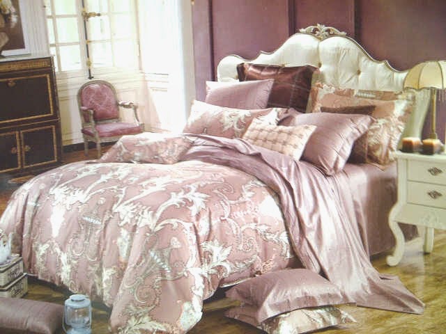 Sprei Jepang Motif Ukir Coklat