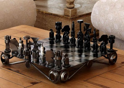 Amazing Chess sets With Recycled Materials