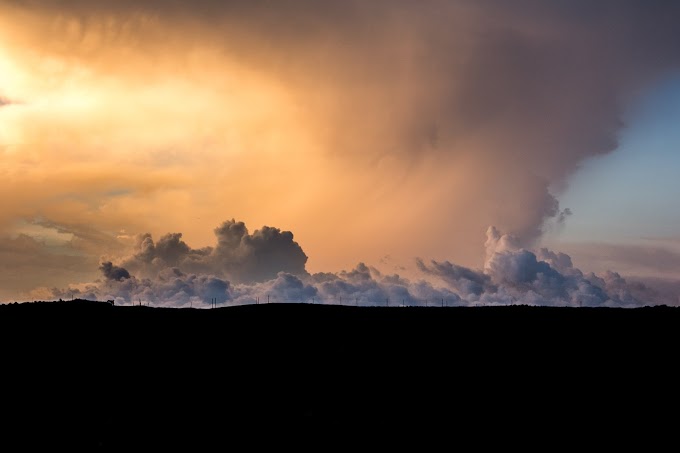 A tornado in the clouds