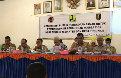 Konsultasi Publik Pembangunan Bendungan Marga Tiga Lampung Timur