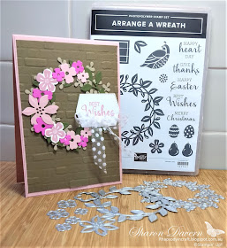 Rhapsody in craft, Blushing Bride, Arrange A Wreath, Brick & Mortar 3D embossing Folder,Stampin' Up!, 2020-21 Stampin' Up Catalogue
