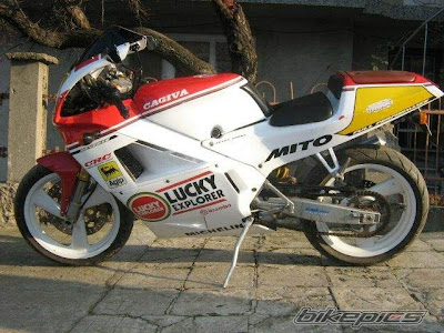 cagiva mito 125 paintwork schemes , racing editions & model variations