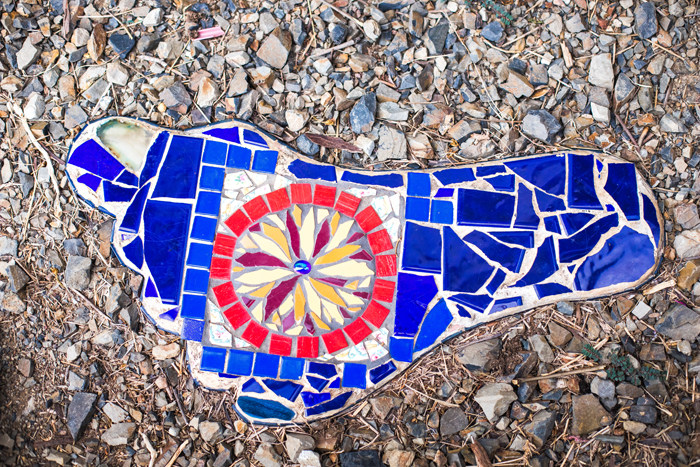 mosaic foot paver