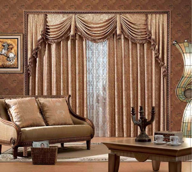 classy living room window curtains ideas with frills and tussles with matching living room sofa sets