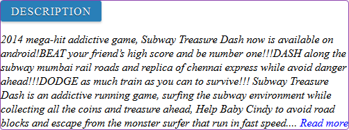 Subway Treasure Dash game review